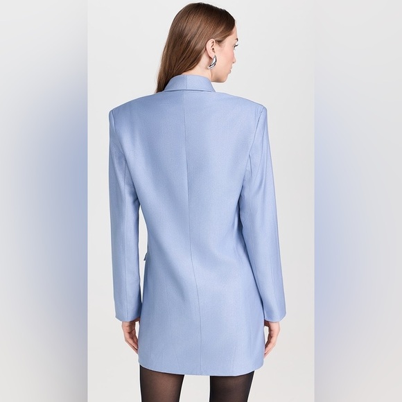 NWT Sabina Musayev Equinox Mini Dress Sky Blue Size Small - Picture 2 of 11